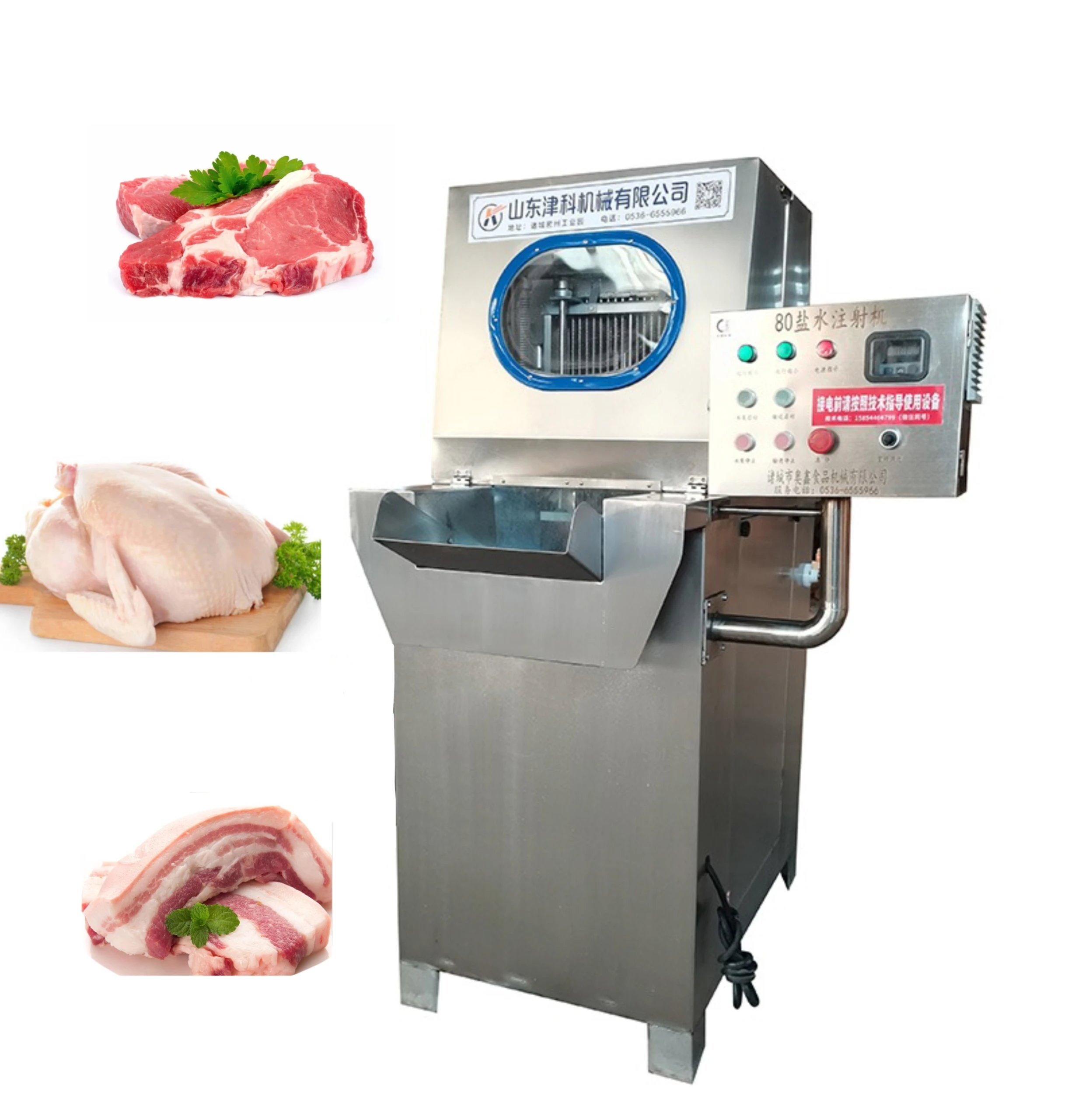 

Hot Selling Needles Automatic Fish Chicken Meat Brine Injector/Industrial Meat Saline Machine