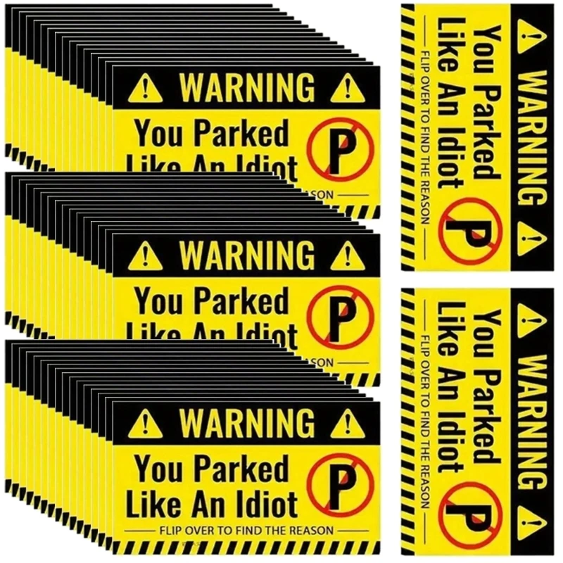 50pcs Parking Offense Reminder Cards Parking Notification Cards for Residential & Commercial Use in Managing Space