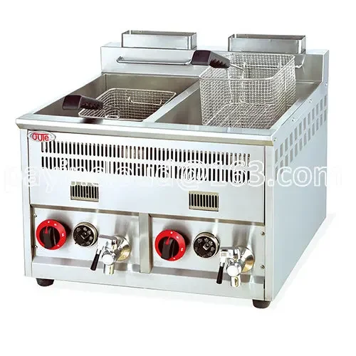 

8L+8L Stainless Steel Gas Power Source Chicken Pressure Donut Fryer