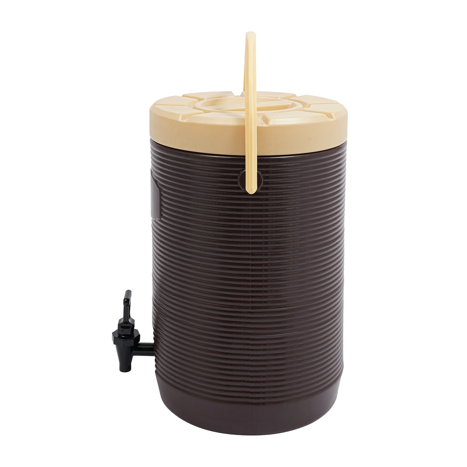 

Stainless Steel Beverage Dispenser, 15L Insulated Water Dispenser with Tap, Hot Cold Drink Dispenser, Large Capacity Portable