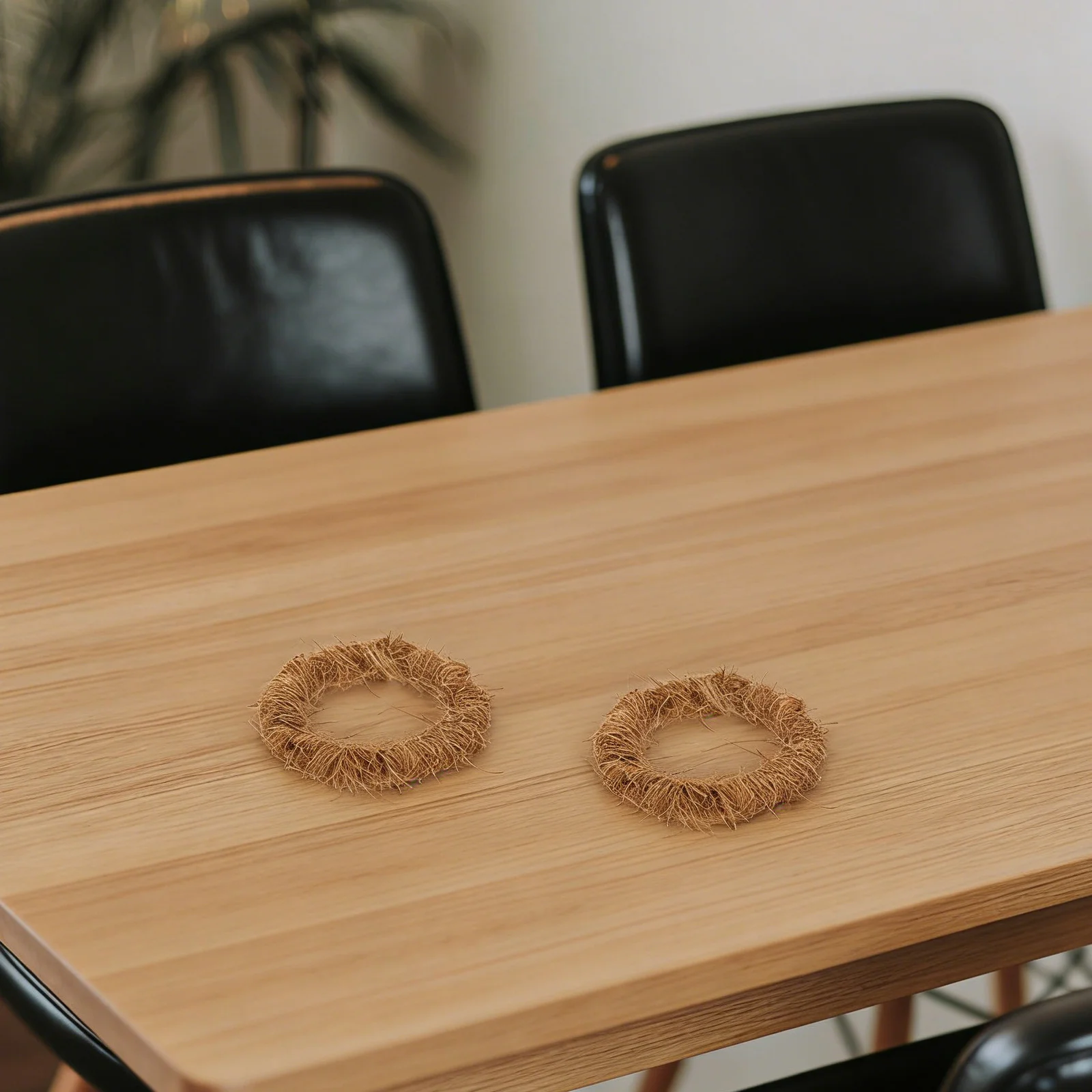 

10Pcs Coconut Silk Cup Cushions Creative Insulated Coaster Round Natural Coaster Home Teacup Mats Decorative Table Mat Rings