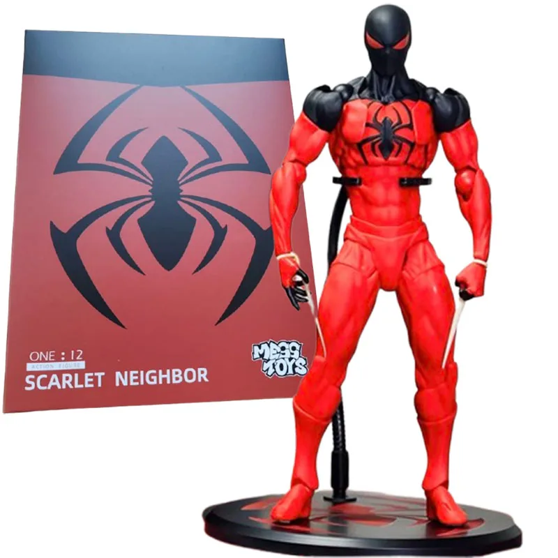 

CT Toys Red Spiderman Action Figure Mess Spider Man Figurine PVC Collection GK Statue Collection Model Ornament Gift for Kids