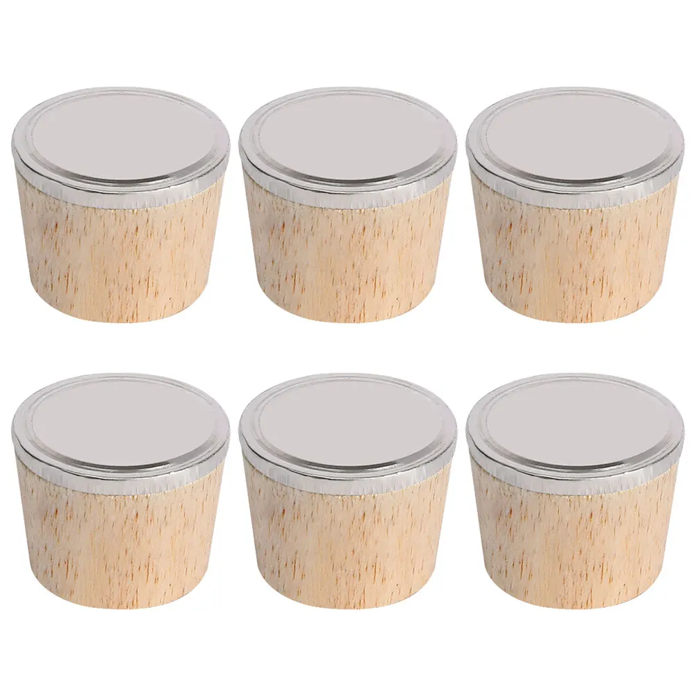 

6 Pcs Wooden Plug Bottle Stopper Insulated Kettle Cap Replacement Hot Water Jug Sealing Function Craftsmanship Bottle Caps