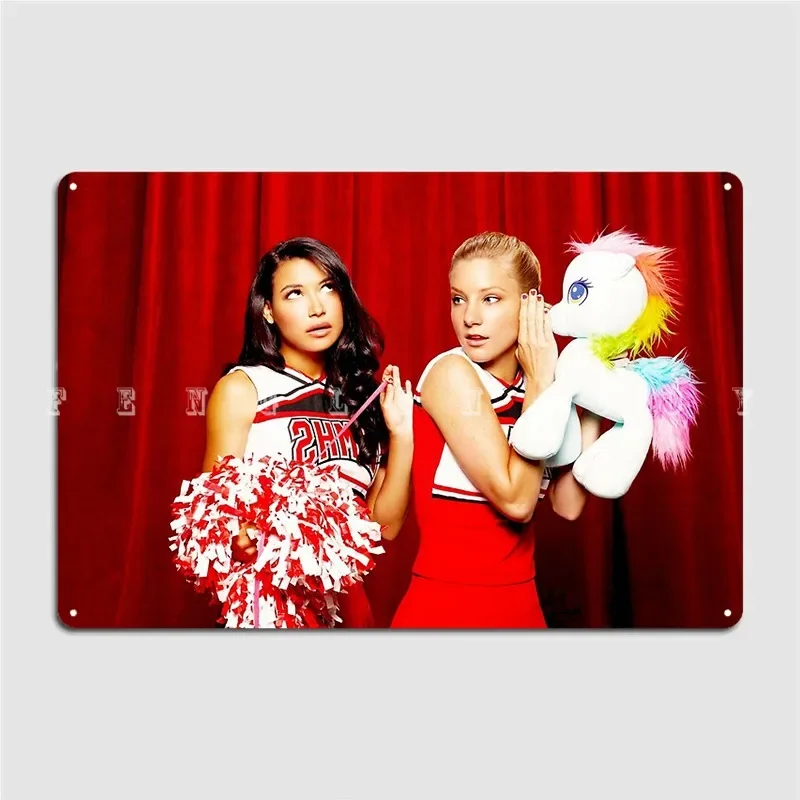 Brittana Brittany Santana Glee Metal Plaque Poster Cinema Living Room Bar Cave Classic Mural Painting Tin Sign Poster