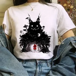 Japanese Anime T Shirts Women T-shirts Harajuku Ullzang T-shirt Cartoon Aesthetic Vintage Shirts for girls 90s Top Tees