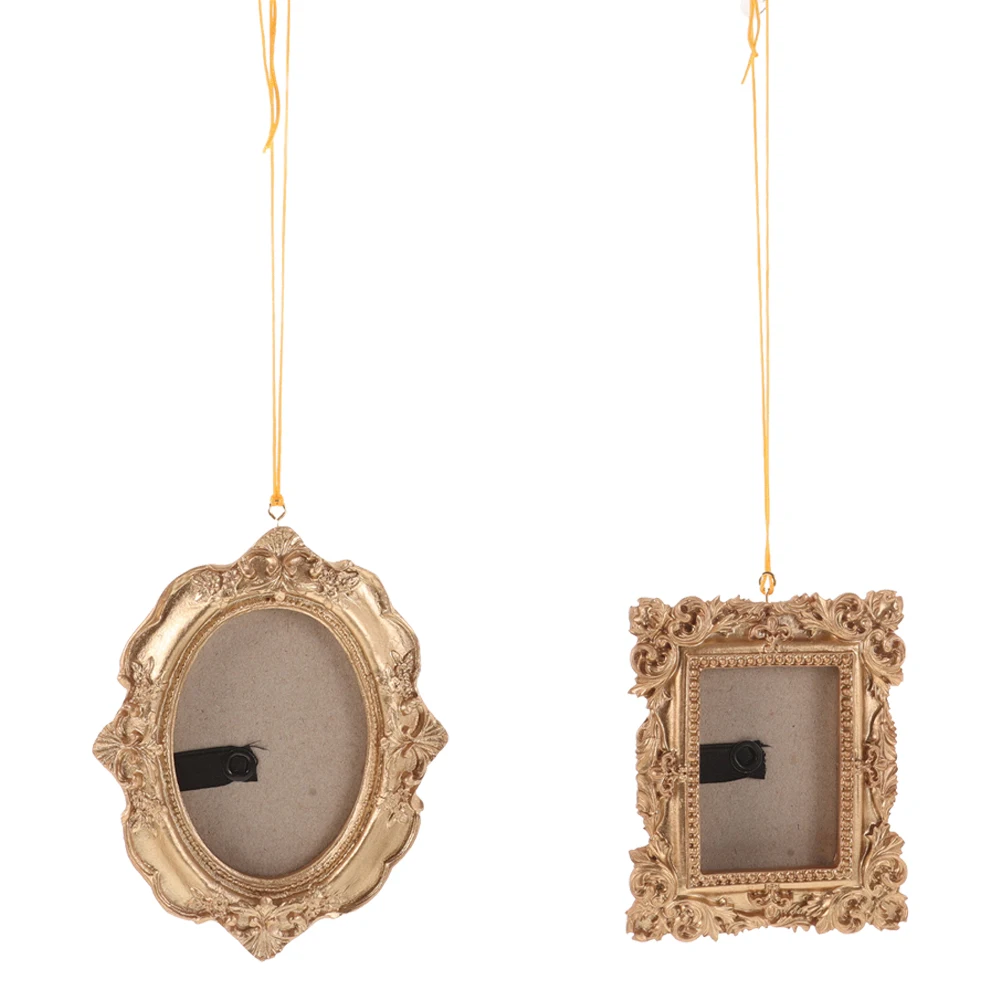 Home Decor Photo Frame Wall Hanging naments Creative Install Vintage Picture Display Christmas Tree Rustic Furniture