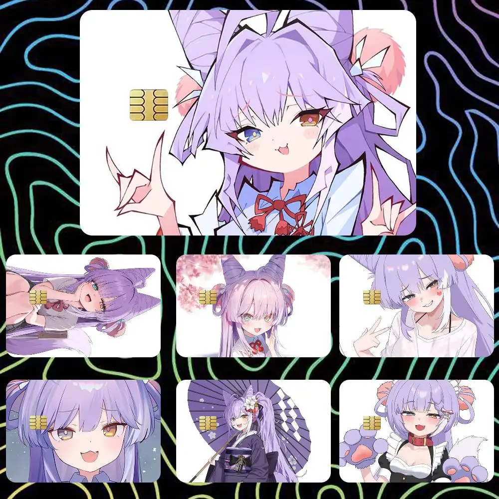 Hot Gaming Mousepad Cute Girl tenko shibuki  Sticker Film Tape Skin for Credit Card Debit Card Waterproof Stickers