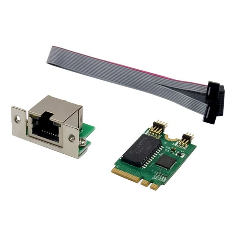 

10X Mini PCIE Network Card M.2 A+E To RTL8111F Gigabit Ethernet Card Single Port RJ45 Ethernet Network Card