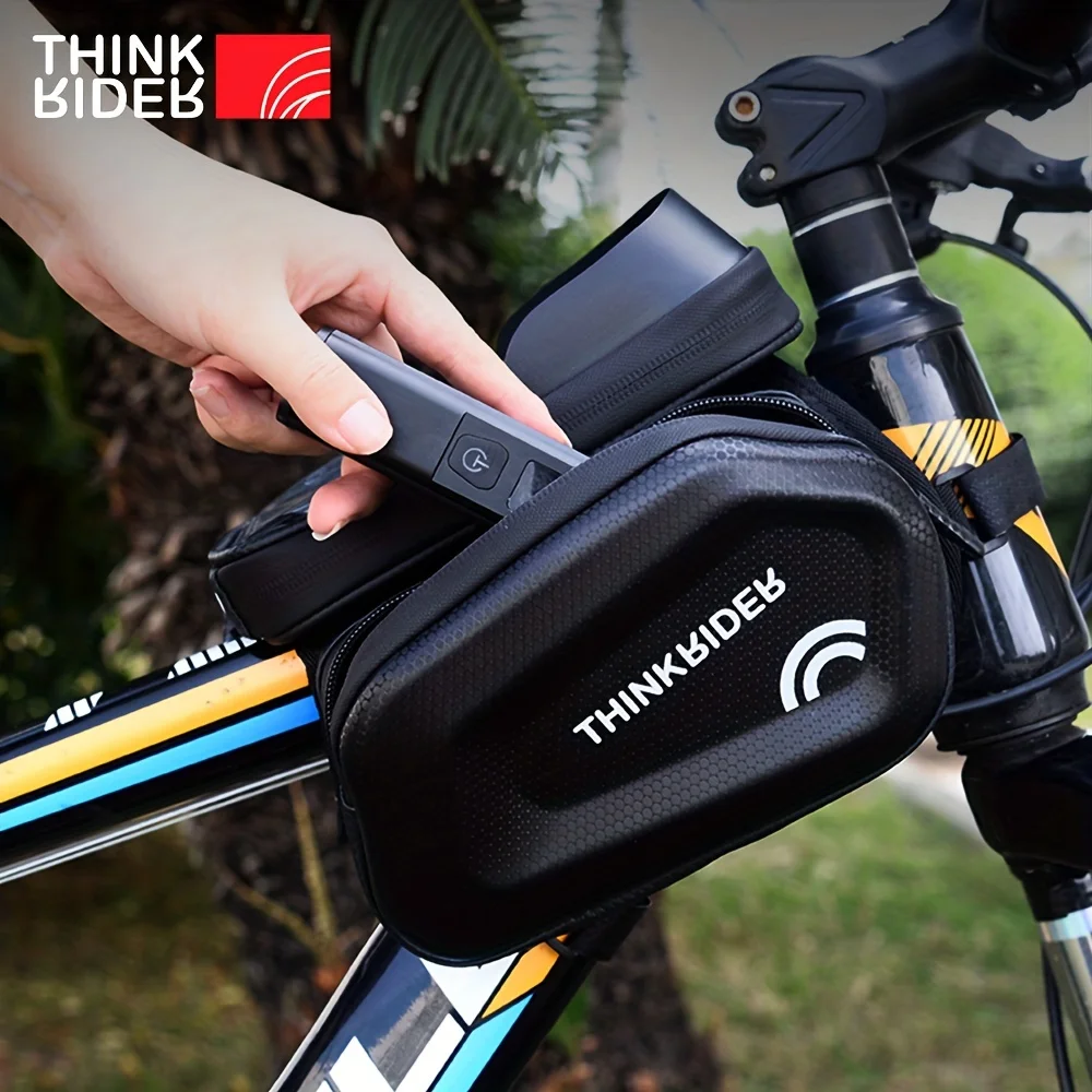 ThinkRider Bike Bag Frame Front Top Tube Cycling bag Waterproof 7in Phone Case Touchscreen Bag MTB Pack Bicycle Accessories