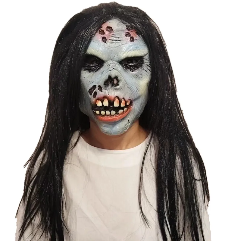 Halloween mask role play tabletop game hood ghost mask horror room escape haunted house ghost dress up props
