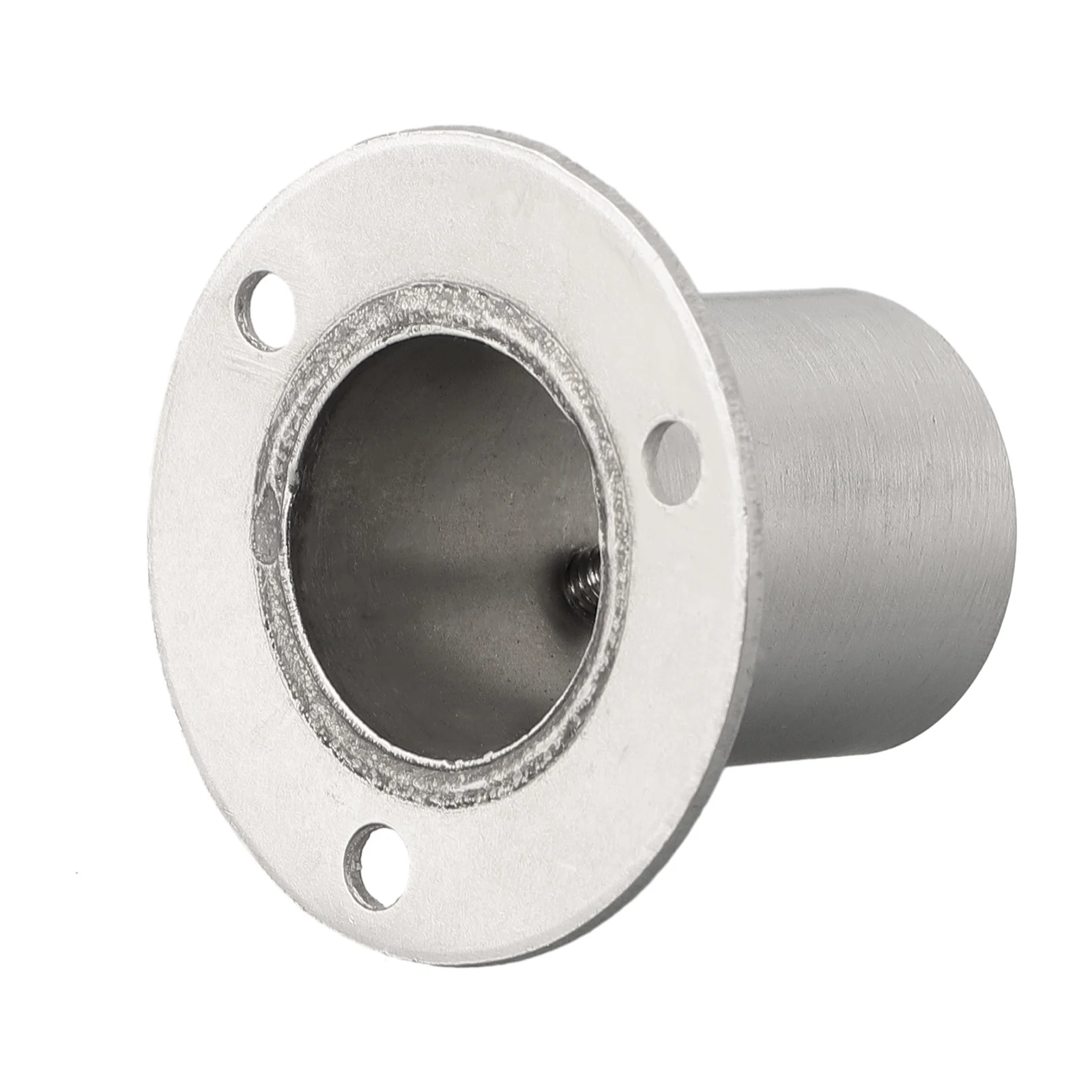 2Pcs Cabinet Clothes Closet Rod Bracket Holder Wardrobe Clothes Tube Pole End Support Flange Socket Home Hardware