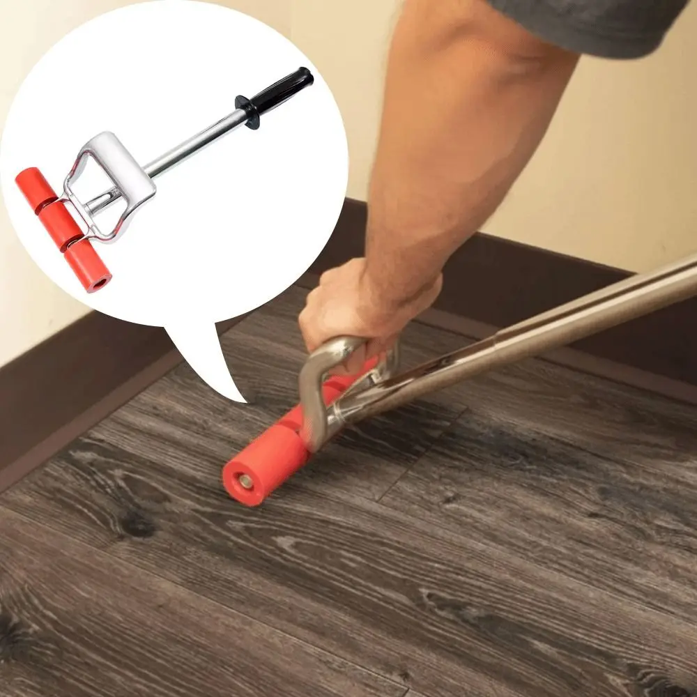 Plastic Material PVC Floor Installation Tool Retractable Design Extendable Handle Wall & Floor Compaction Roller