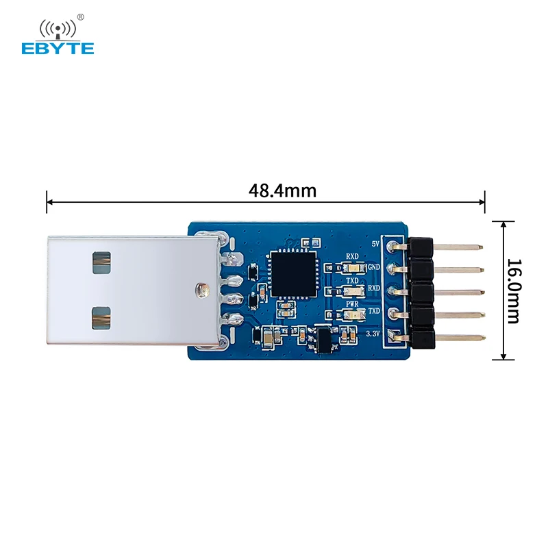 UART USB Test Board E15-USB-T2 E15-USB-T3 EBYTE UART USB to TTL 3.3V 5V Wireless Adapter For RF Serial Module 4 Operating Modes