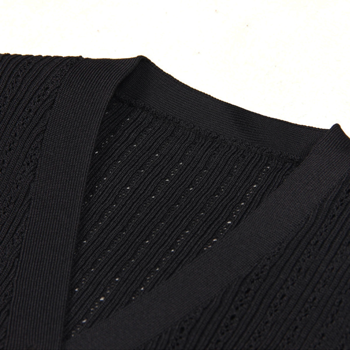 Five Color High Version New Diamond Button Versatile Short Sleeved Knitted Top Cardigan Fish Tail Slim Half Skirt Set