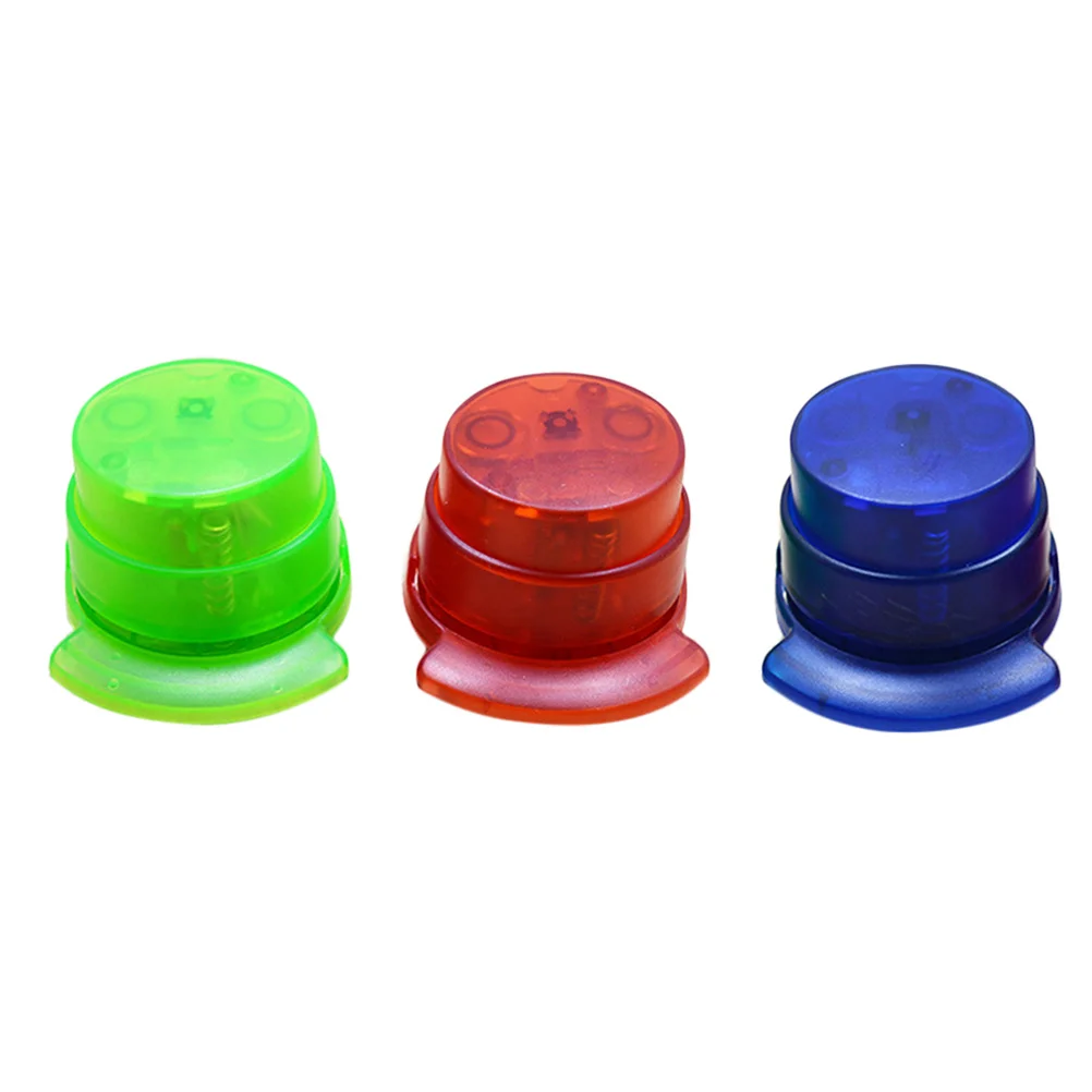 6개 미니 스테이플 프리 스테이플러 에코 ABS 플라스틱 휴대용 사무실 학교용 신기한 버클 스티치 종이 클립 사무용 스테이플러