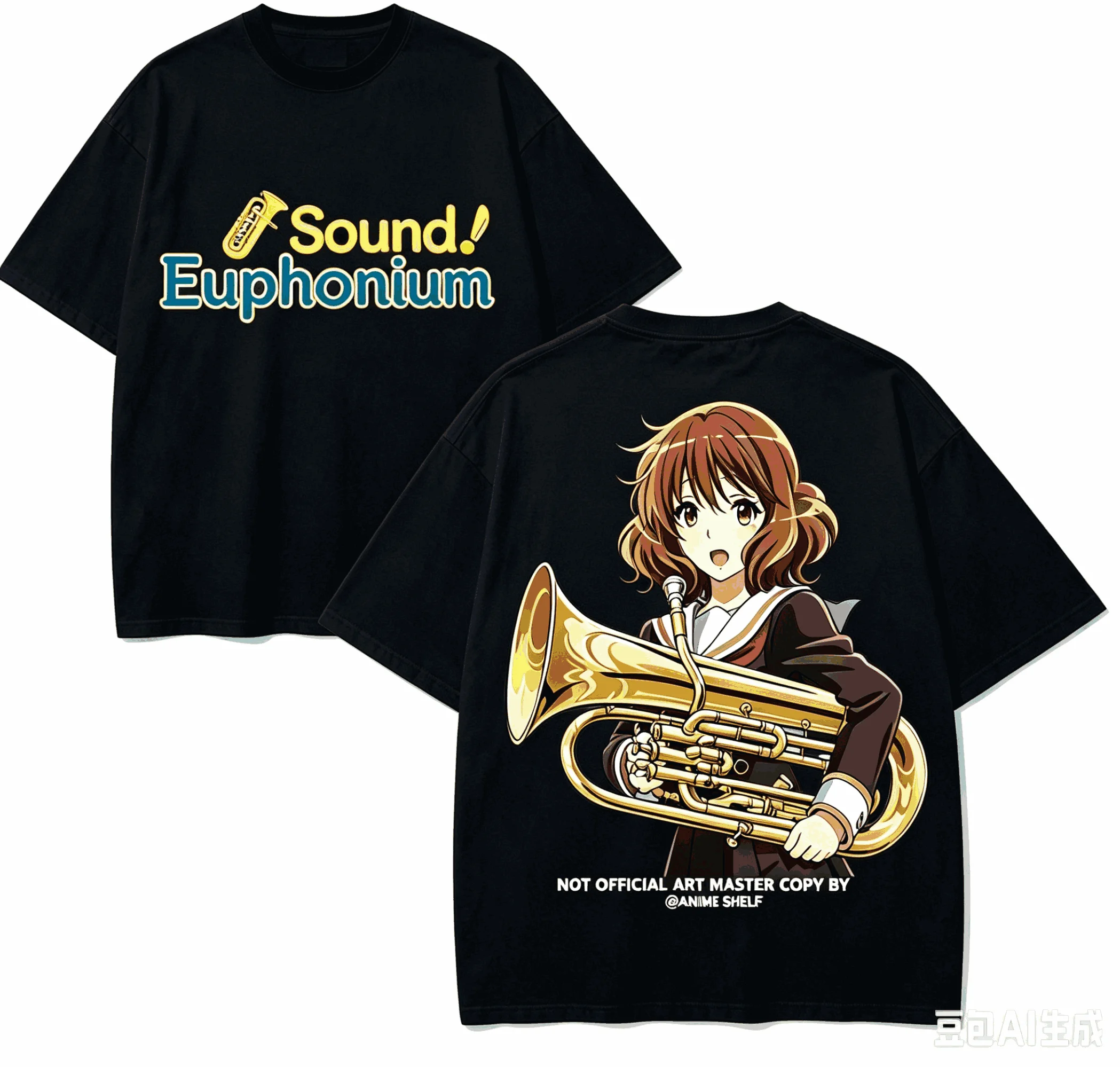 Sound! Euphonium Anime Lover T-shirt Harajuku Cotton New Model High Street Retro Fashion Unisex Oversized high quality Couples