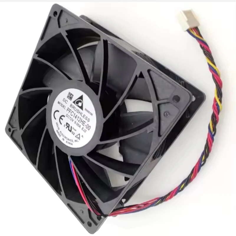 PFC1412HE-00 12v 9.00A 140x140x38mm 14038 108W 14CM 380CFM E10 ventola server