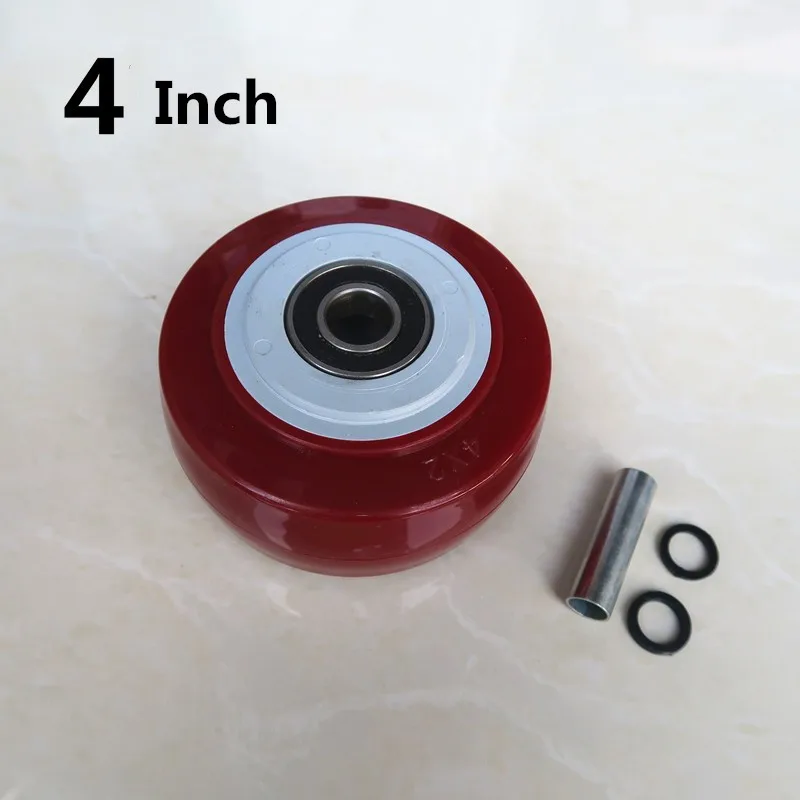 1 Pc 5 Inch Caster Red Medium Heavy Duty Single Wheel Piece Hand