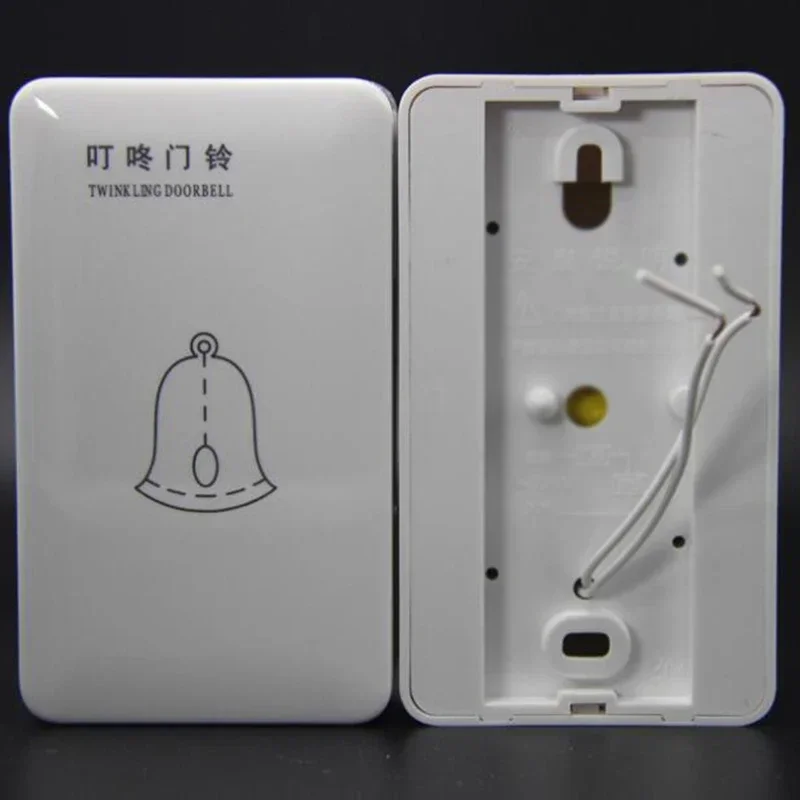 AC 220V Wired Door Bell ABS Doorbell For Home Office Access Control System External 2 Line Mechanical Doorbell