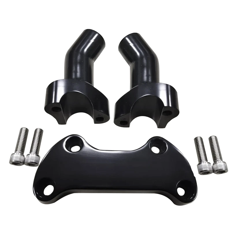 

Black Top Cover 3.5 Inch Handlebar Risers Clamp For Dyna Softail Sportster XL