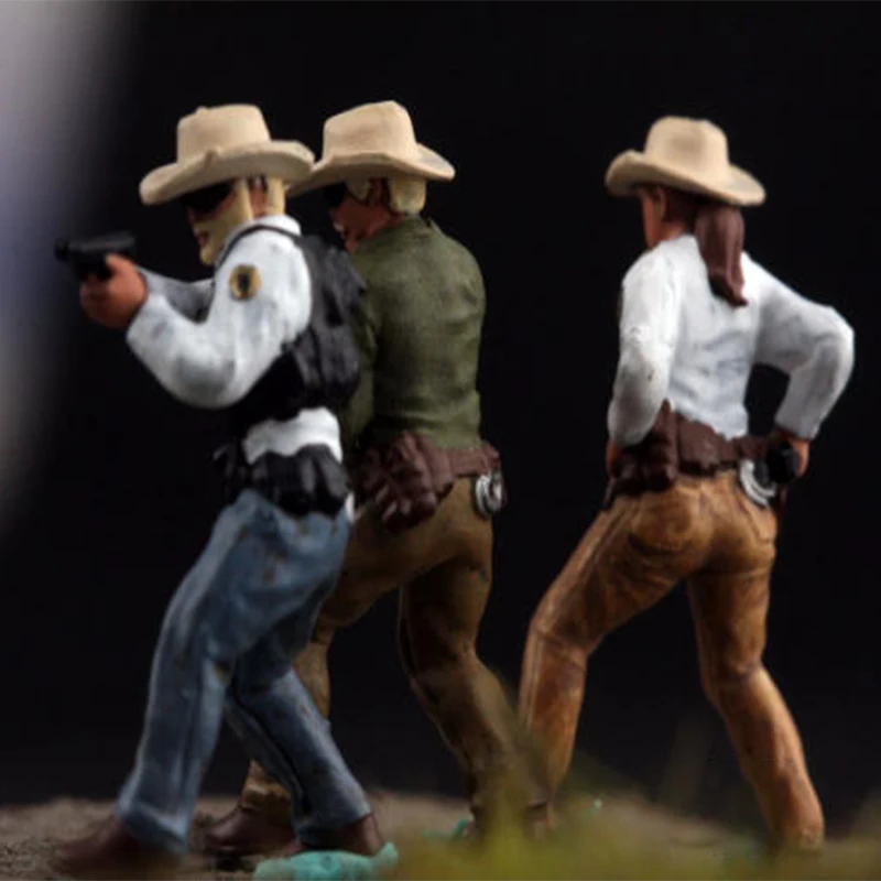 1/72 Scale United States Intercontinental Police Soldiers 3 Simulation Resin Model Display Suitable For Tank Helicopter Scenes
