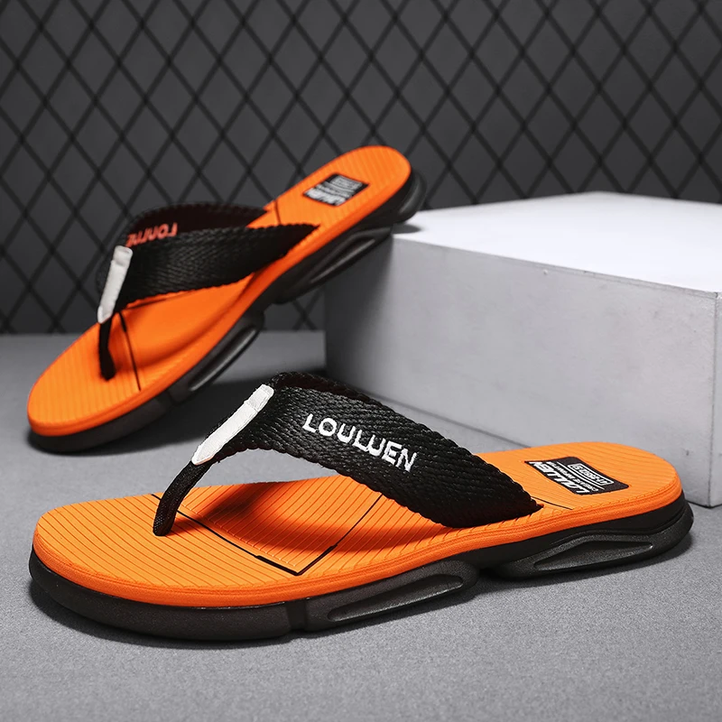 

YRZL Mens Slides 2025 Summer Flip Flops Comfortable Sandals for Men Lightweight Anti Skid Beach Slippers Casual Shoes for Men