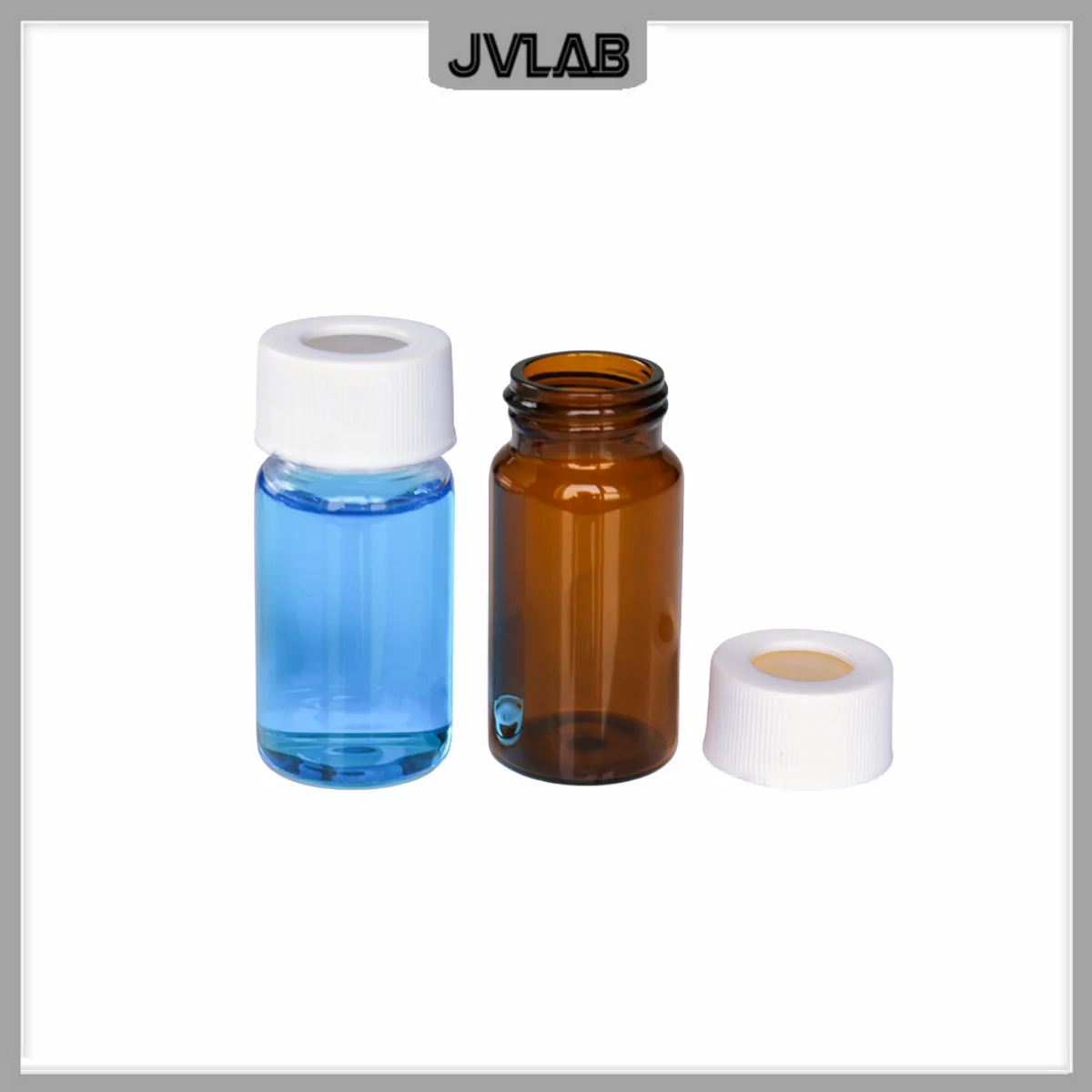 COD Chromatography Vial Cap Septa EPA Storage Bottle Screw Cap 22mm PTFE/Silicone Septa 3mm Thick For 10ml/20ml/40ml/60ml 100/PK