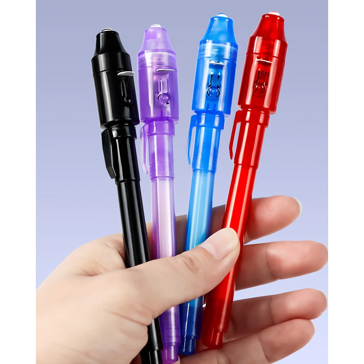 7 PCS Invisible Ink Pen with Light Invisible Pen Funny Glitter Pens Magic Marker Pen for Secret Message