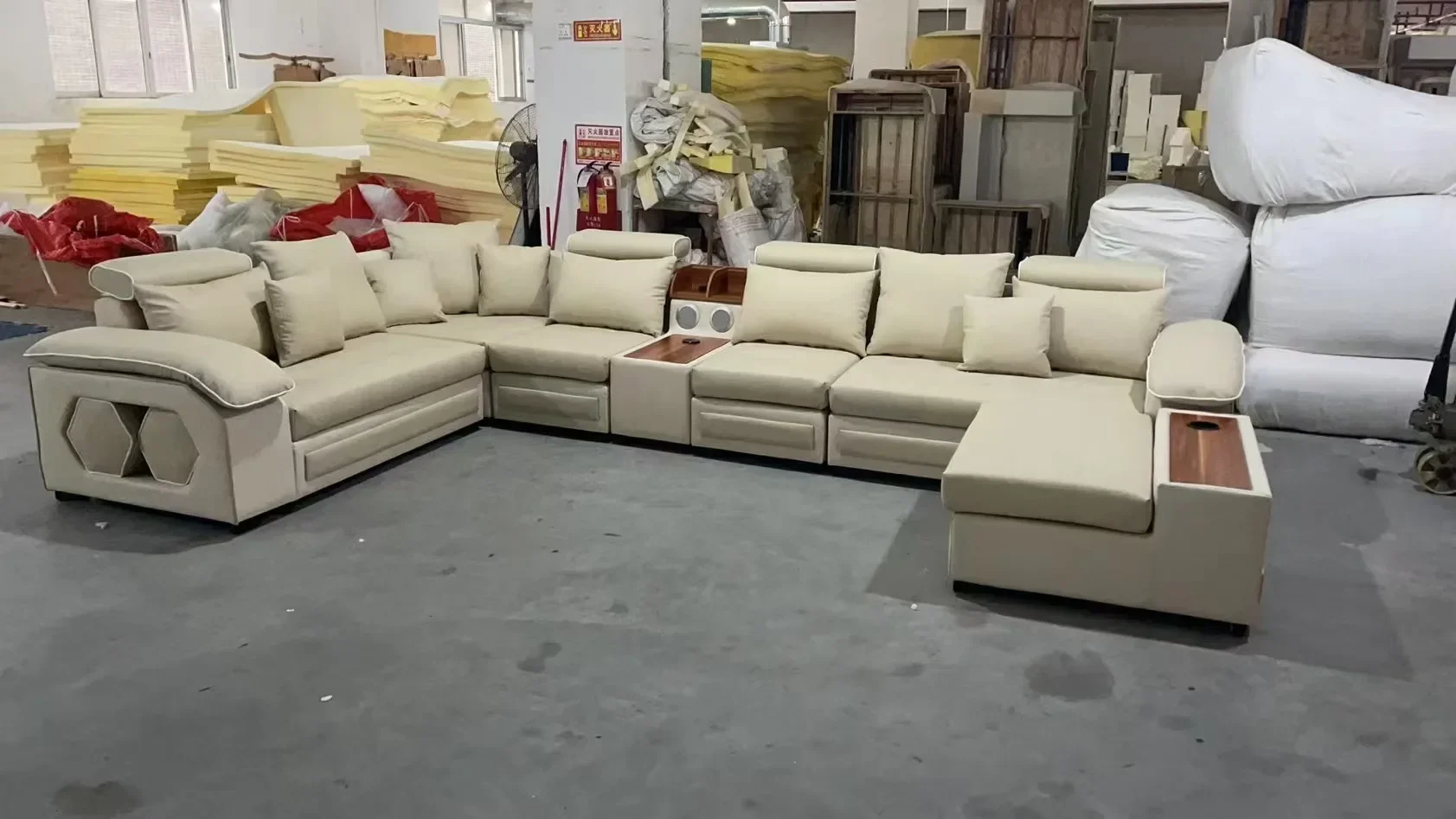#i Custom Sectionals Function Living Room Modern Sofa Set Furniture leather Luxury Sofa fabric 7 sets living room sofas