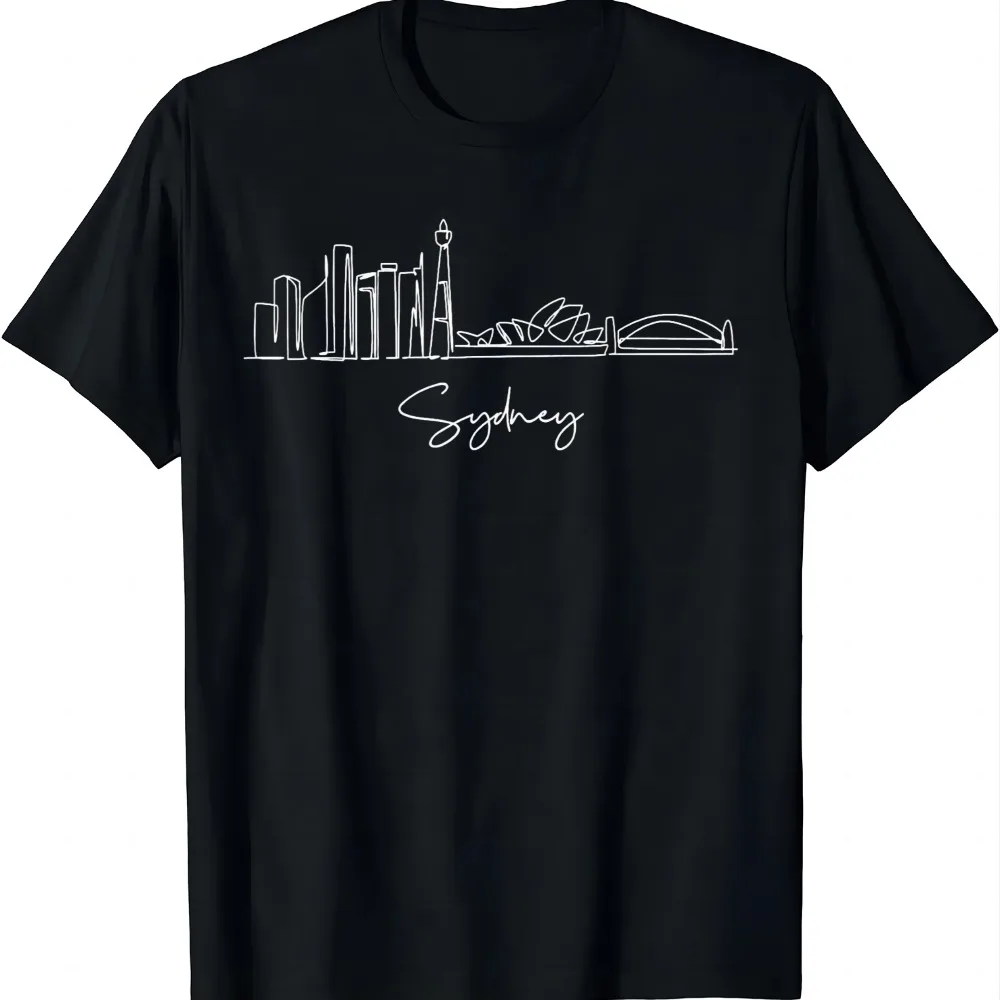 Travel Australia Perth Melbourne Sydney Vacation Souvenir T-Shirt Kid Graphic T Shirts Casual Streetwear Camiseta Hombre