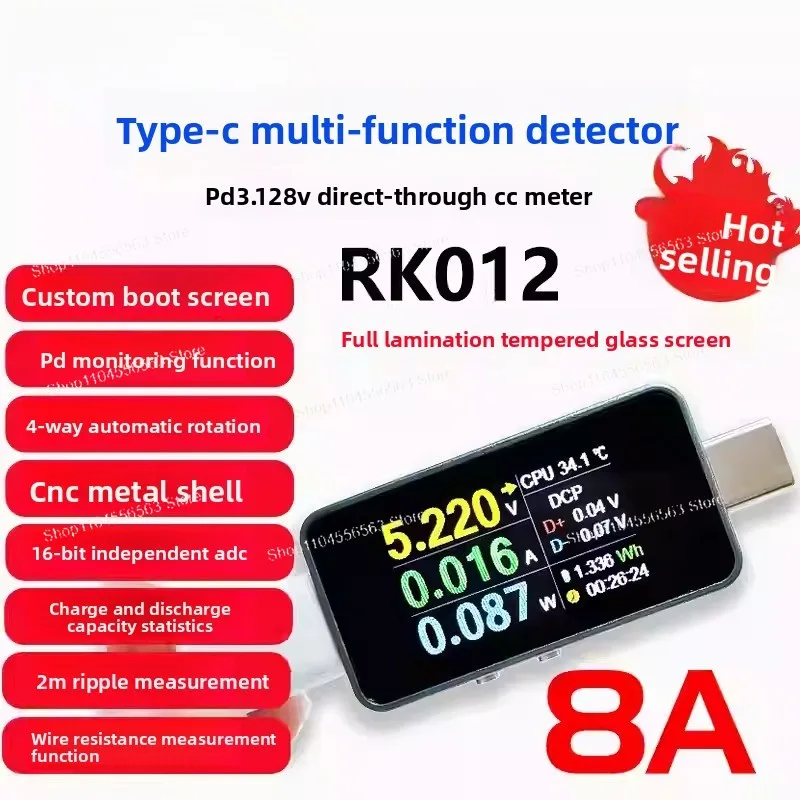 

Многофункциональный тестер Type-C — полностью ламинированный измеритель мощности для мониторинга PD, сопротивления линий, пульсаций и тестирования напряжения/тока
