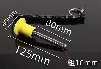 8Mm/10Mm Gym Apparatuur Gewicht Stack Pin Gewicht Pin Magnetische Gewicht Stack Pin Met Pull Touw Sterkte praktische Weightstack Pin