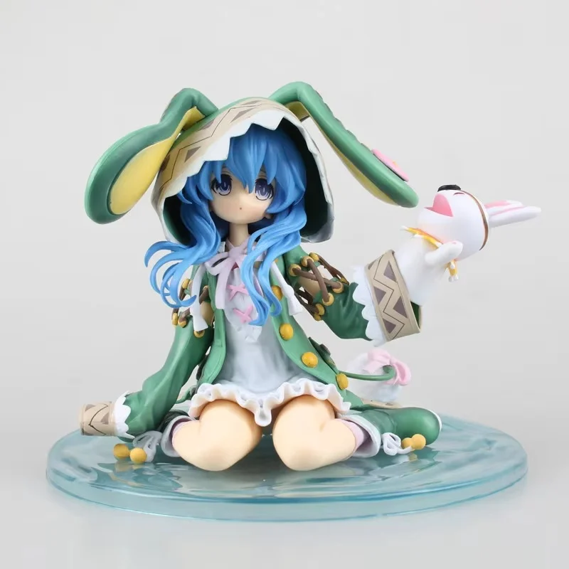 Figurine Date A Live Anime Figure Himekawa Yoshino Model Dolls Kneeling Green Rabbit Action Figures Collectible Decor Toys Gifts