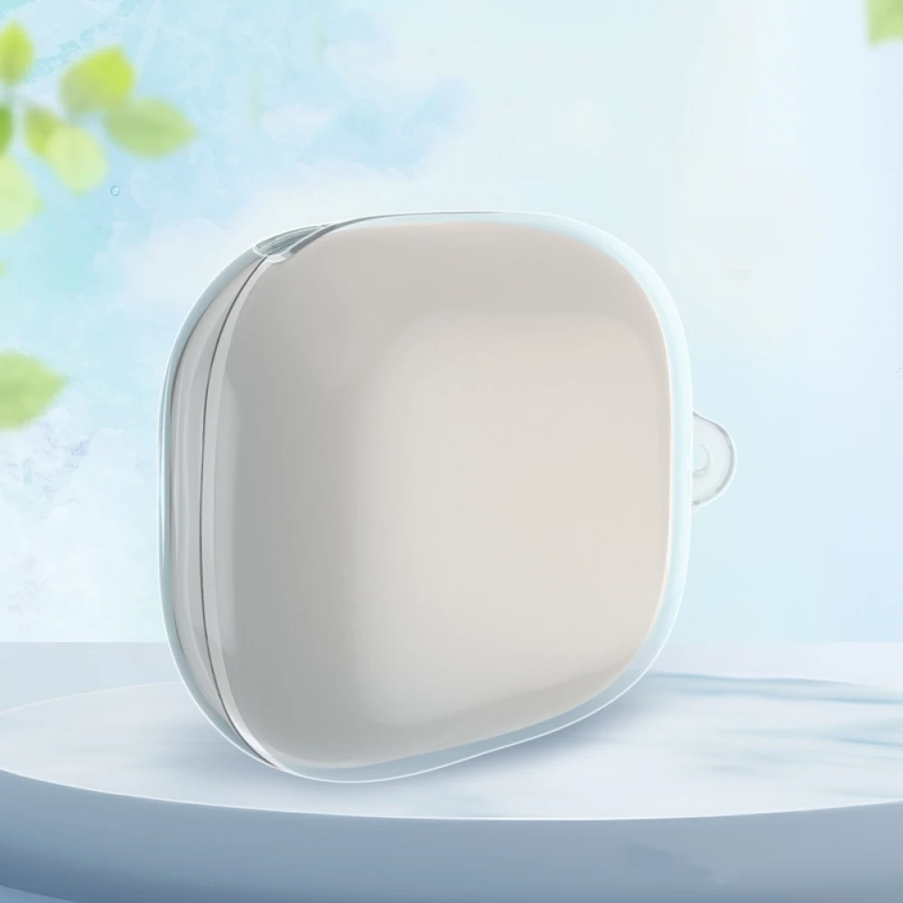 Clear Case for Powerbeats Pro 2 Transparent Shockproof TPU Case with Keychain-Crystal  ​