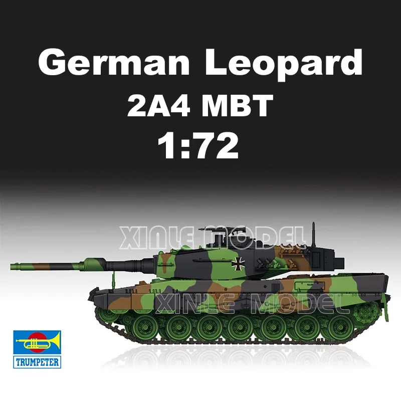 

Trumpeter Plastic Assembled Tank Model Kit 07190 German Leopard 2A4 1/72