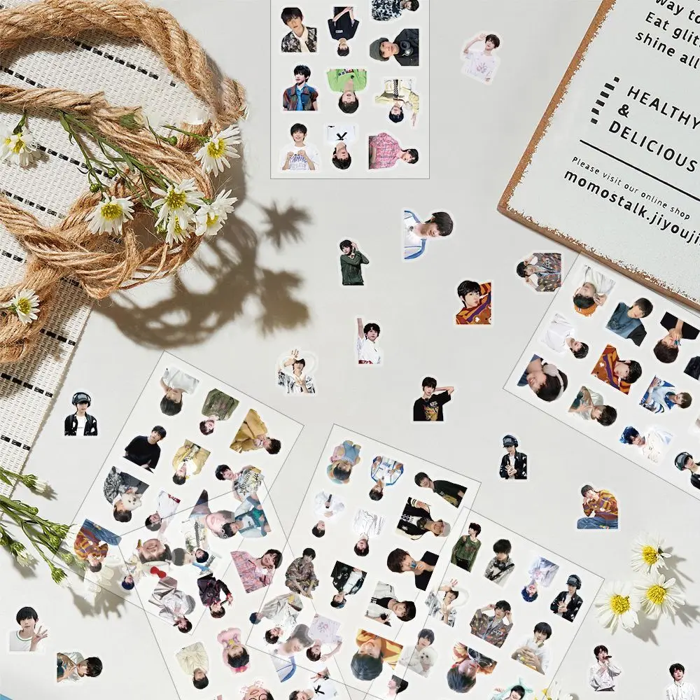 Chen Yiheng series of transparent character stickers, TF themed decorative wall art stickers, a complete set of 100 pieces view 5