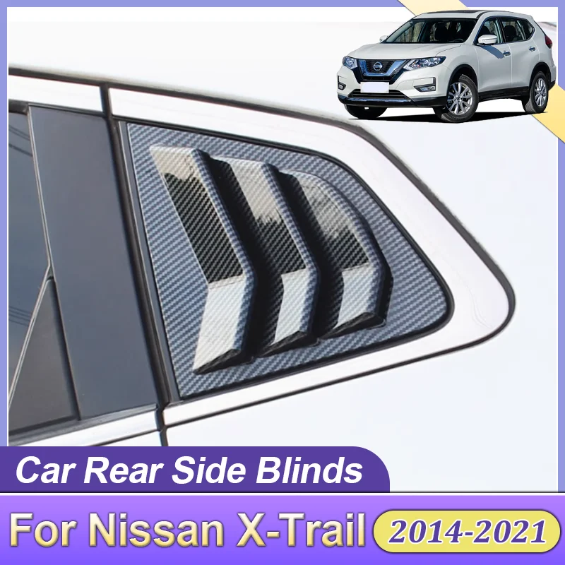 

Для Nissan X-Trail T32 Rogue 2014 ~ 2021 2020 автомобильный затвор заднего стекла, задняя боковая треугольная жалюзи, конверсионная автозапчасти