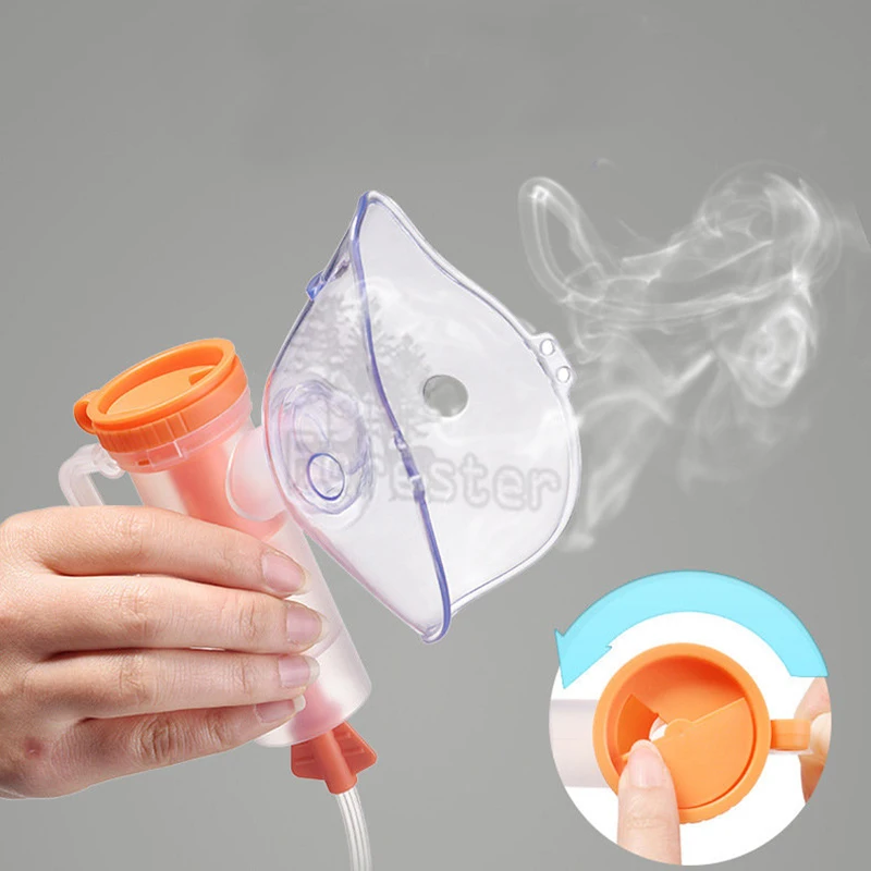 Disposable Portable Nebulizer Kit Filter Spray Cup Kits Mouthpiece Nebulization Oral Tube for Adults Children Animal Dog Cat