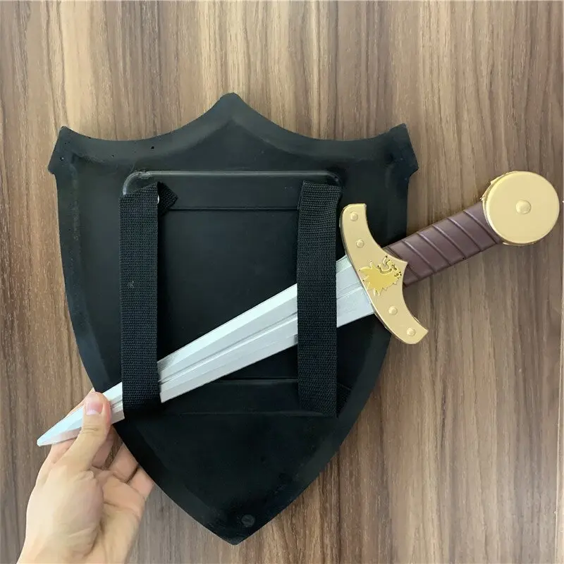 Halloween Gift 2pcs/Sets Lion Sword Shield Toy Weapons Game Cosplay Role Play For Boys  Safety PU Rubber