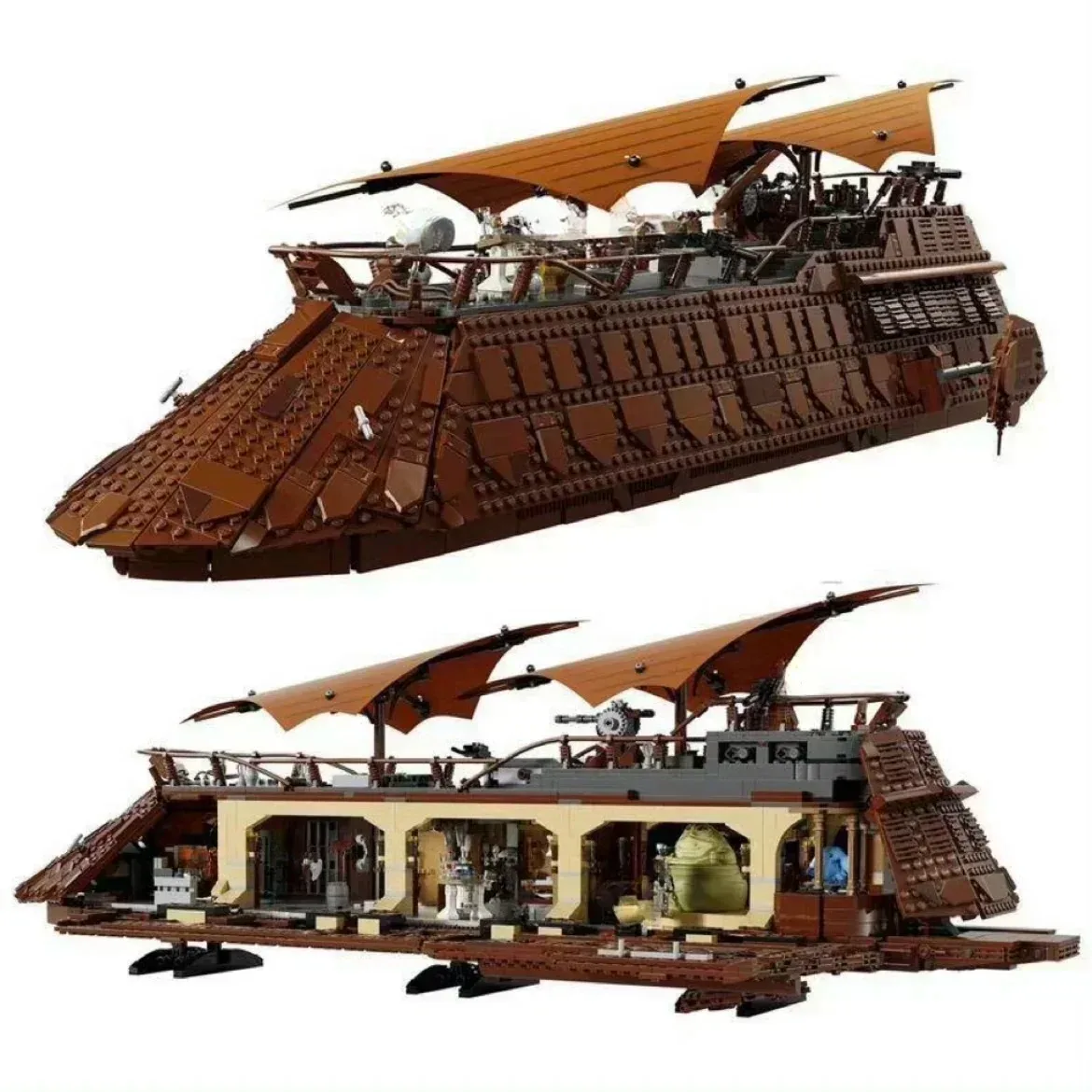 

2025 New 75397 Sail Barge Building Block Classic Sailboat Model Bricks Assembly Toys For Kids Adult Christmas Gifts