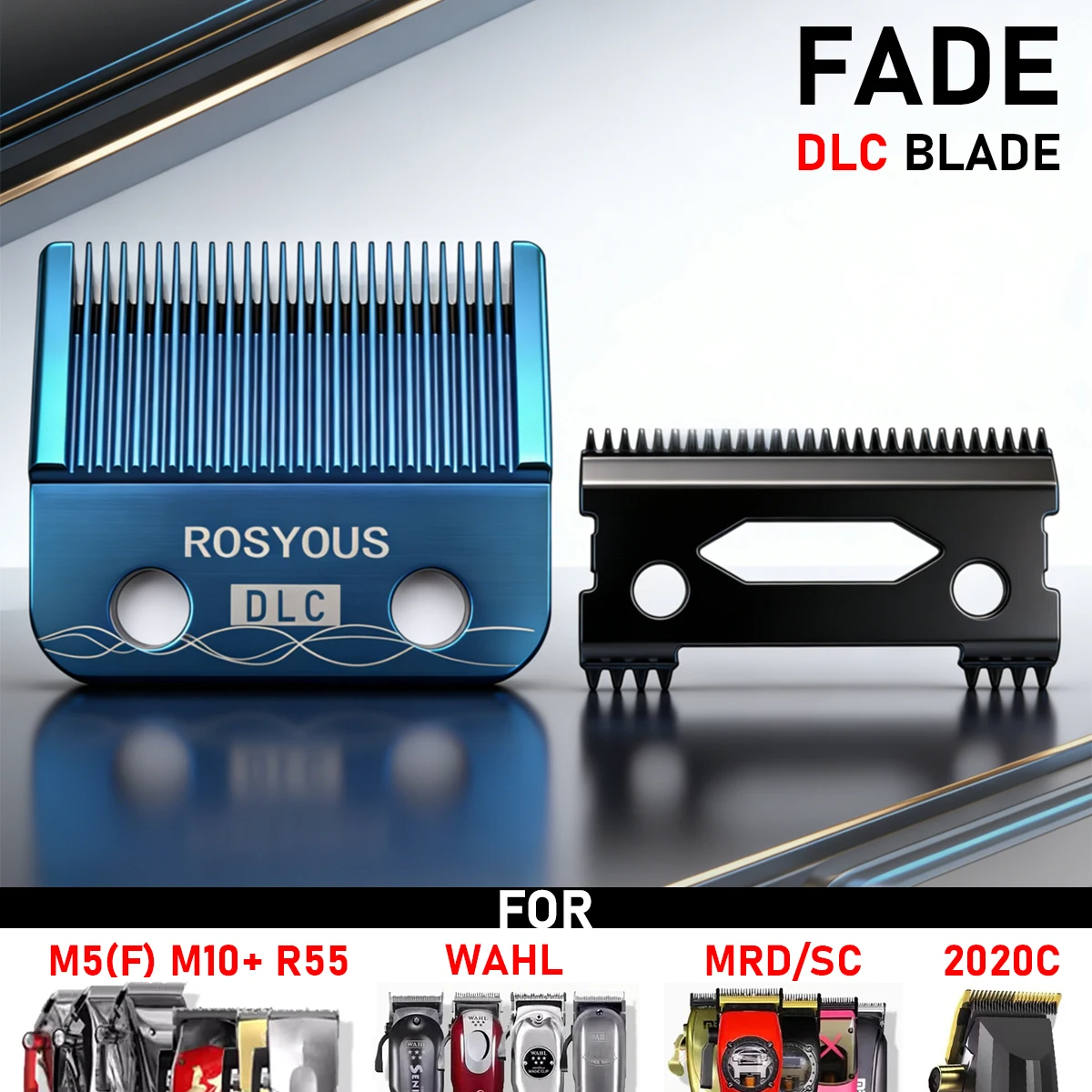 

Ультратонкое сменное лезвие DLC для Madeshow/WAHL/MRD/Gamma/SC/JRL KM-90-4 - Профессиональные аксессуары для машинок для стрижки волос и триммеров