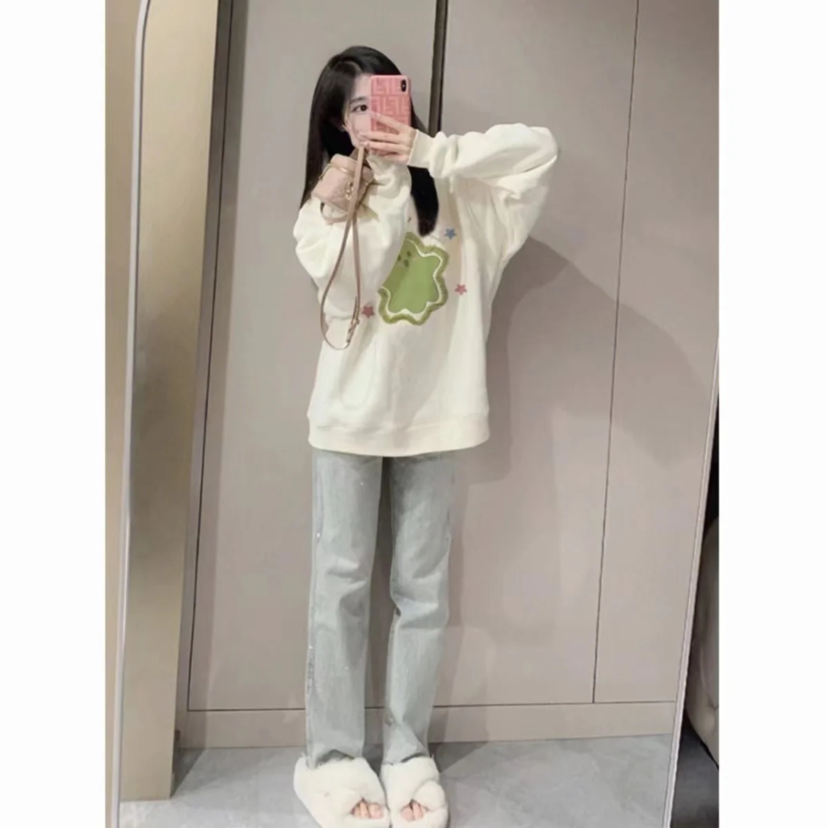 여성용 크롭 스웨트셔츠 가을 여성 의류 멀티 숄더 핸섬 크롭 베이스 액티브웨어 틴 슬리브스 불규칙한 디자인