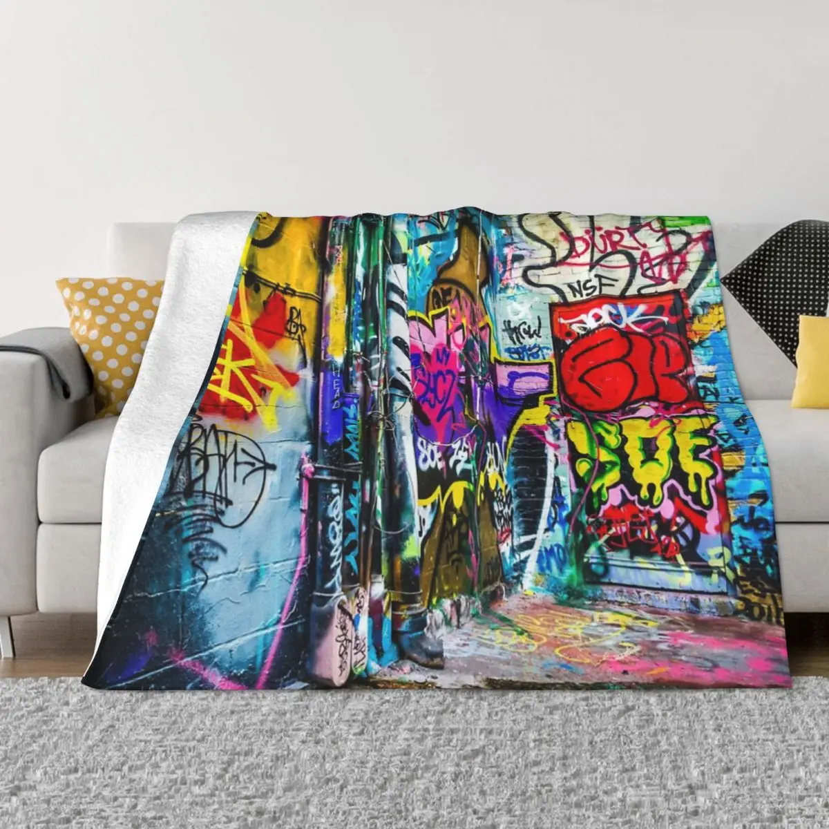 

Street Art Anime Blankets Quilt For Bed Blankets And Blankets Throw Blanket