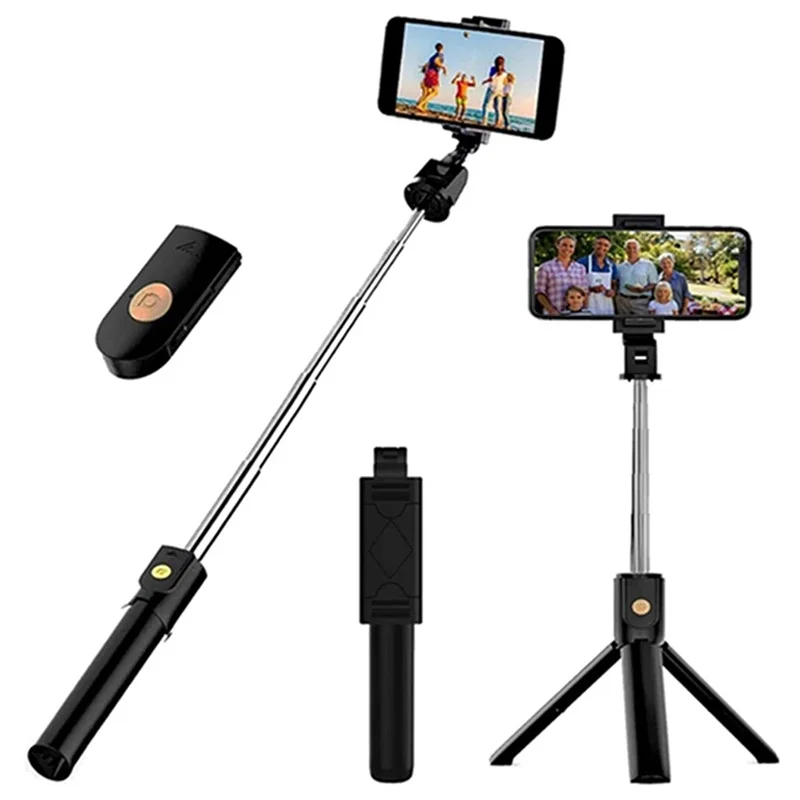 Cellphone Selfie Stick Tripod Wireless Bluetooth Remote Multifunctional Extendable Portable Phone Stand For Live Streaming Video