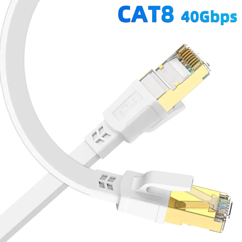 Cat 8 Ethernet Cable LAN Network Cat8 Rj45 Speed Network Cable 40Gbps 2000Mhz 26AWG 1m 2m 3m 5m 10m 20m 30m For Router Modem