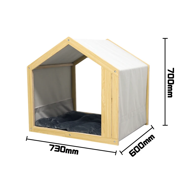 Large Dog Crate Furniture Wood Dog Tent House Factory Customized Dog House Inside Indoor Pet Cat House