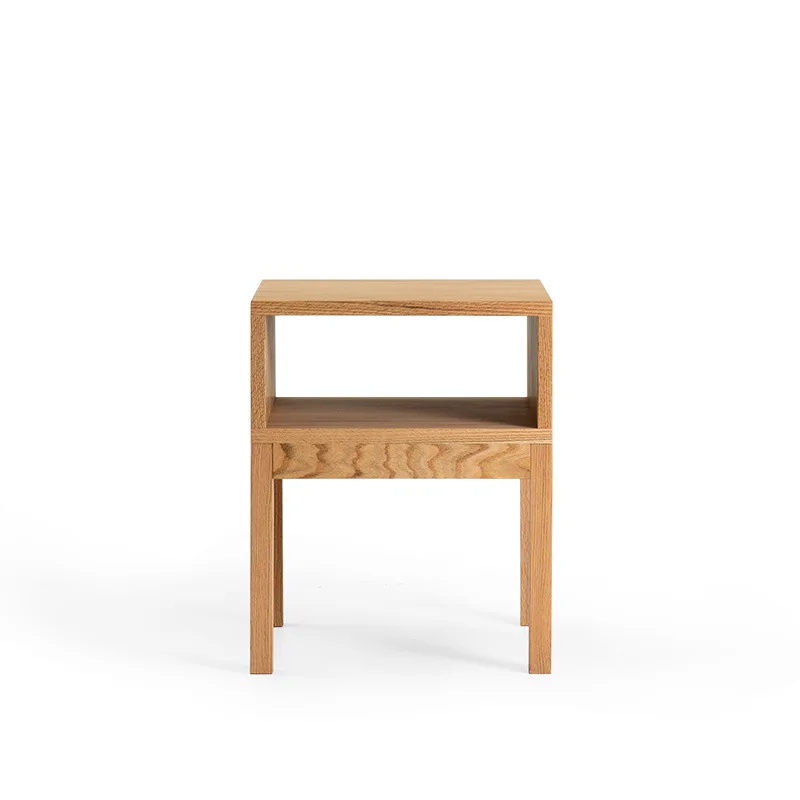 Bedside table, red oak, cherry wood, black walnut, bedroom, solid wood furniture