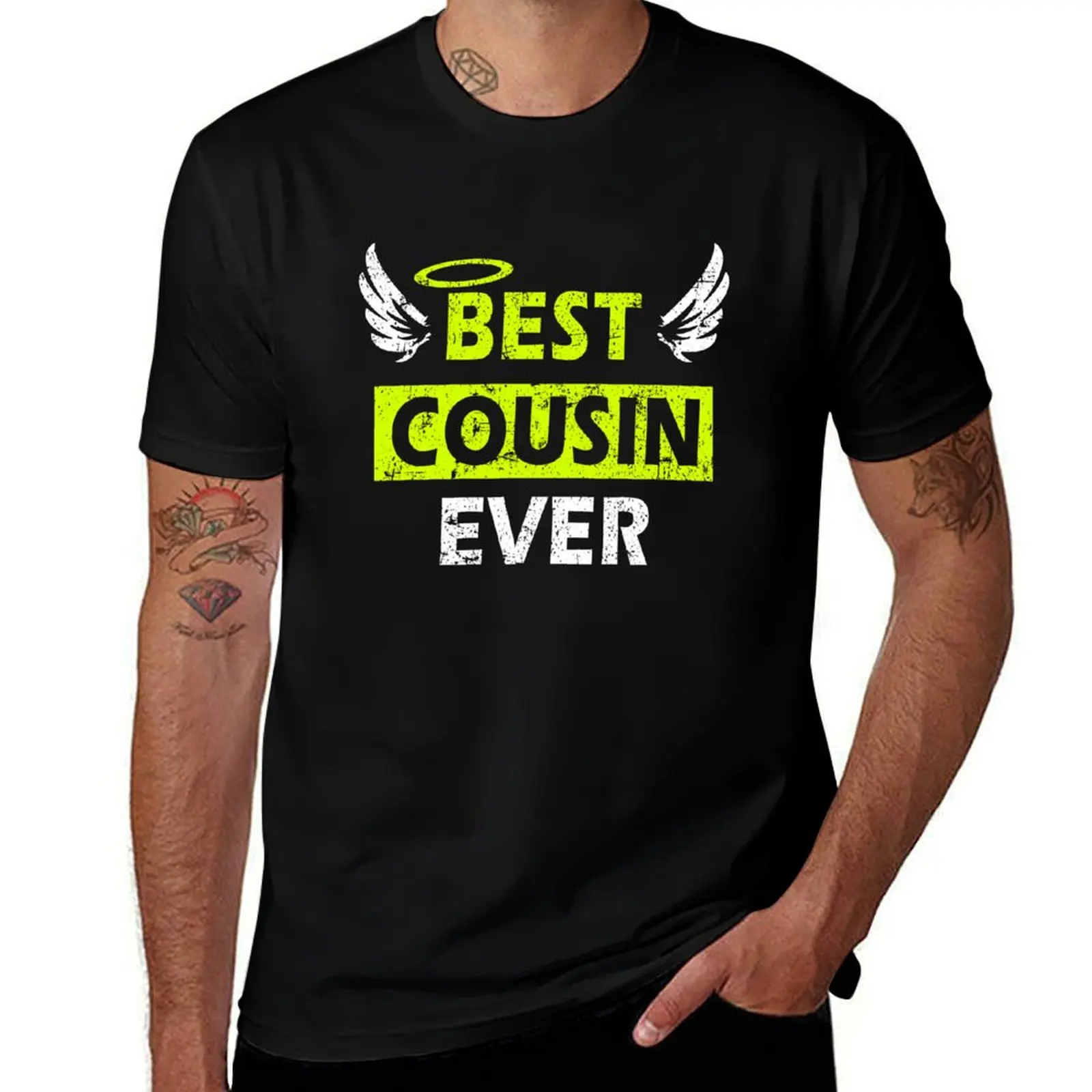 Best Cousin Ever - Perfect Gift Design with Wings T-Shirt Mechanic Work Tee Shirt T-Shirt