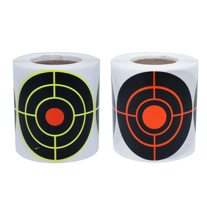 100/200pcs/Roll Target Adhesive Targets Splatter Reactive Stickers For Archery Bow Hunting Training Dart Target Sticker