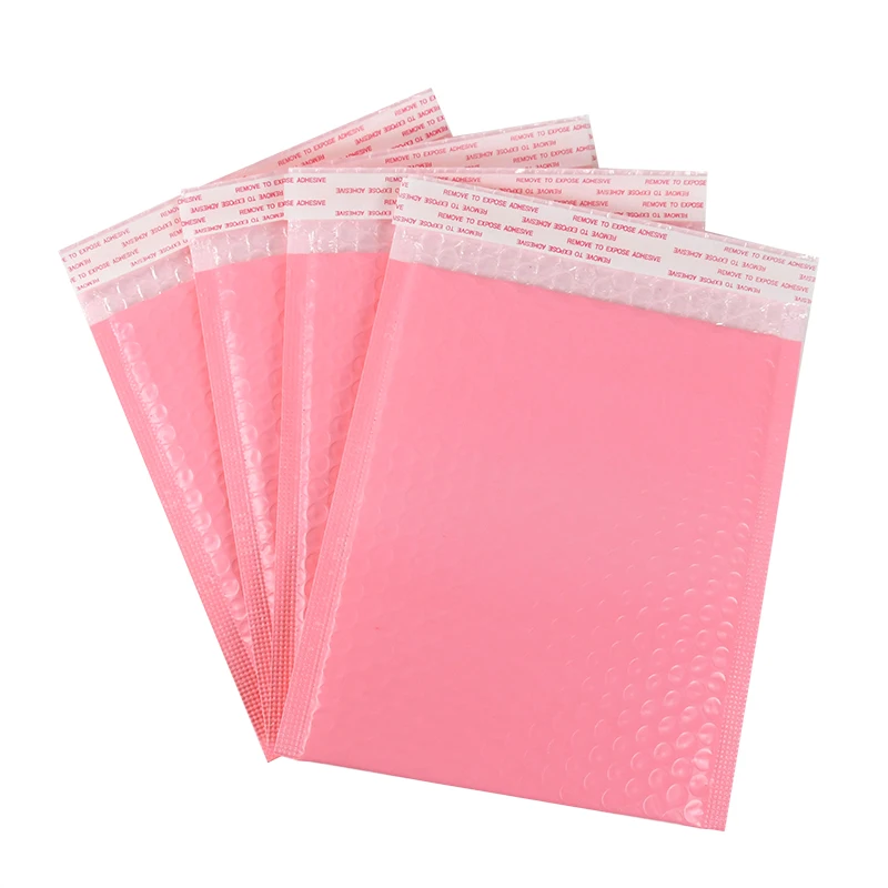 50Pcs Bubble Mailer Self Seal Pink Bubble Padded Mailing Envelopes Bags Gift Wrap Packaging Shipping Bag Small Business Supplies